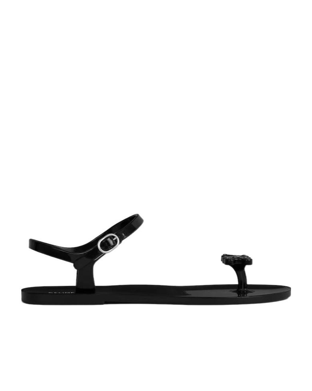 Céline White Jelly Bay Jewel Sandal