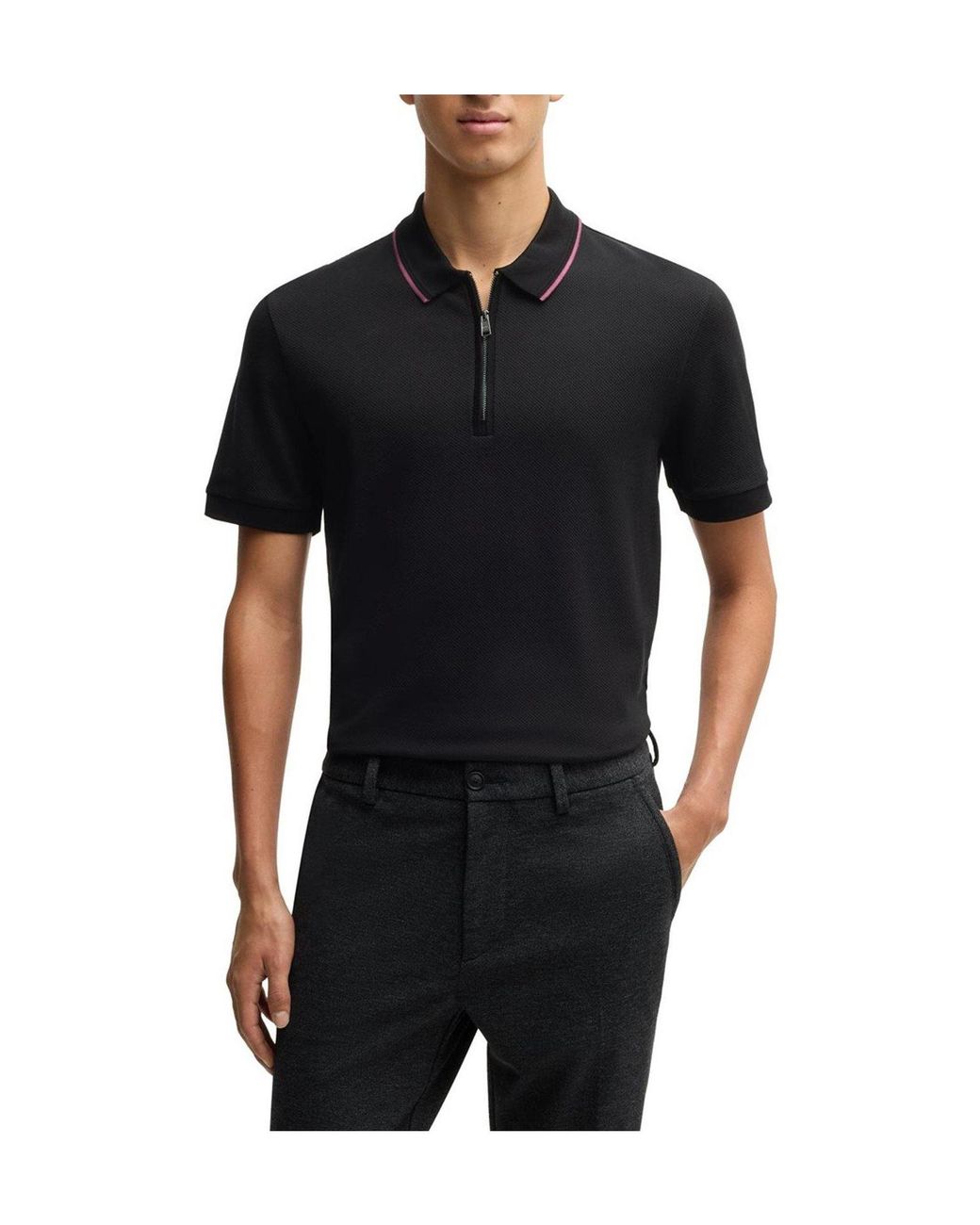Boss Black Shortsleeve Polo Shirt for men