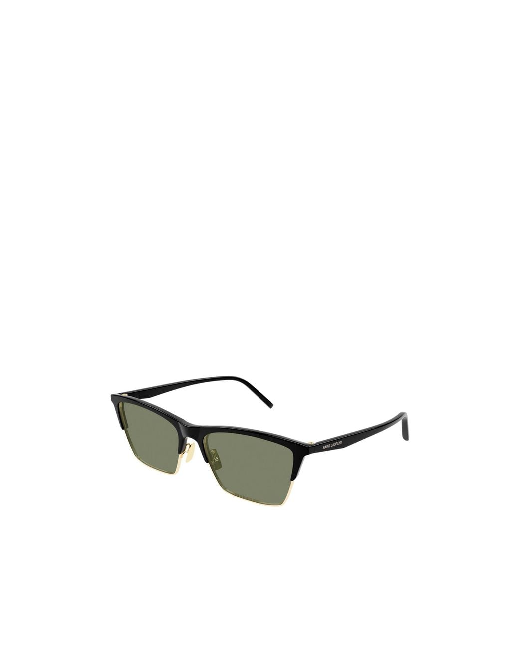 Saint Laurent Green Eyewear Cat-Eye Sunglasses