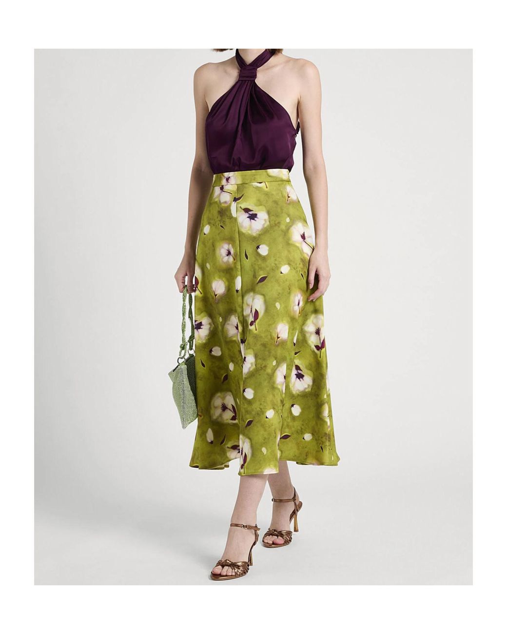 MAX&Co. Purple Halter Neck Top