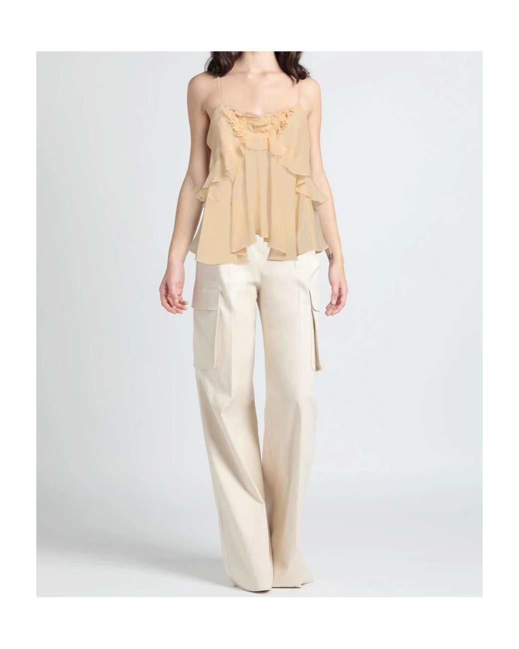 Isabel Marant Natural Tulle Suspenders