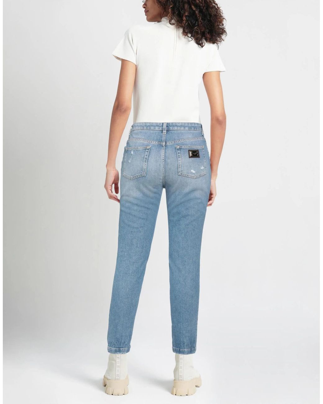 Dolce & Gabbana Blue Skinny Jeans