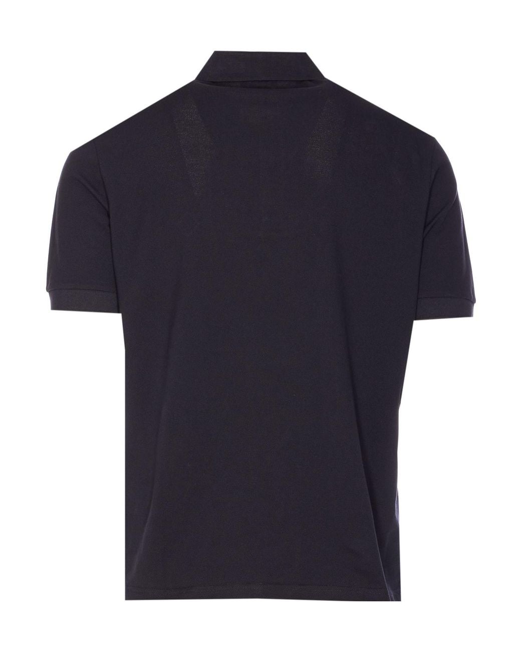 Herno Blue Logo Embroidered Basic Polo Shirt for men