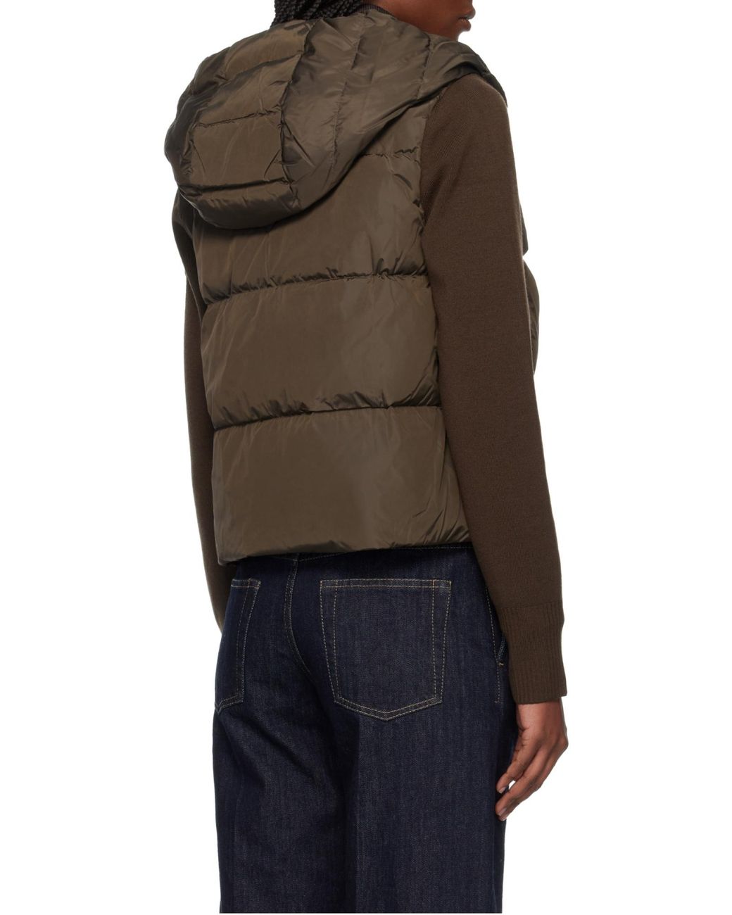 Canada Goose Brown Logo Embroidered Zip-Up Hooded Jacket
