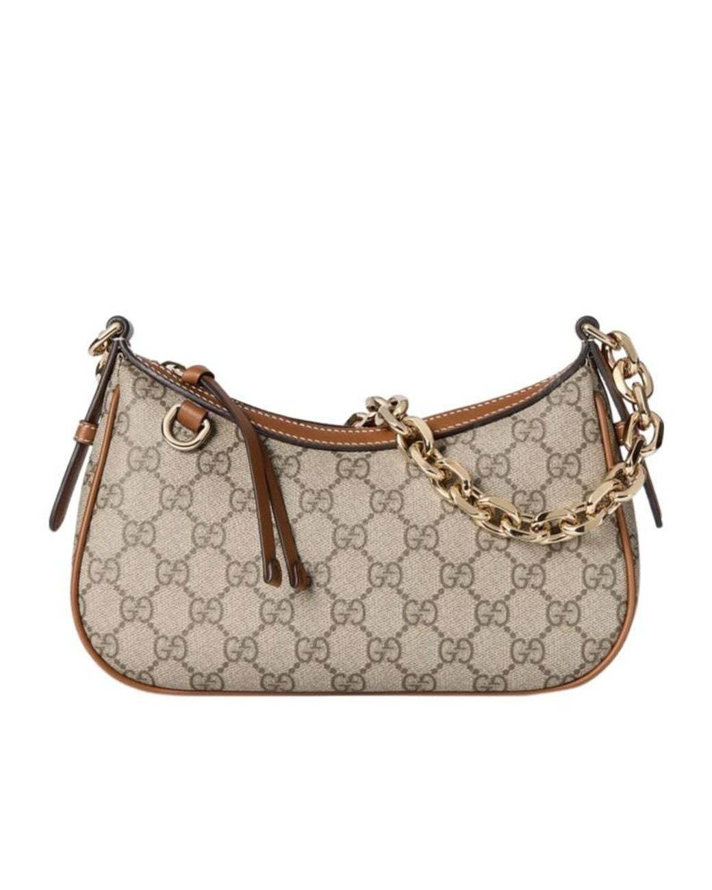 Gucci Gray Gg Emblem Small Shoulder Bag