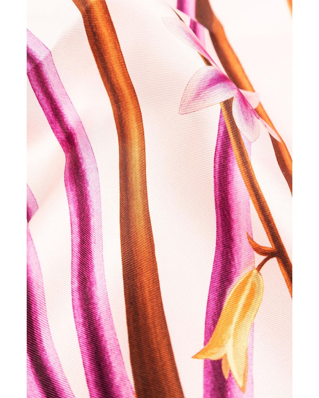 Ferragamo Pink Logo Silk Scarf
