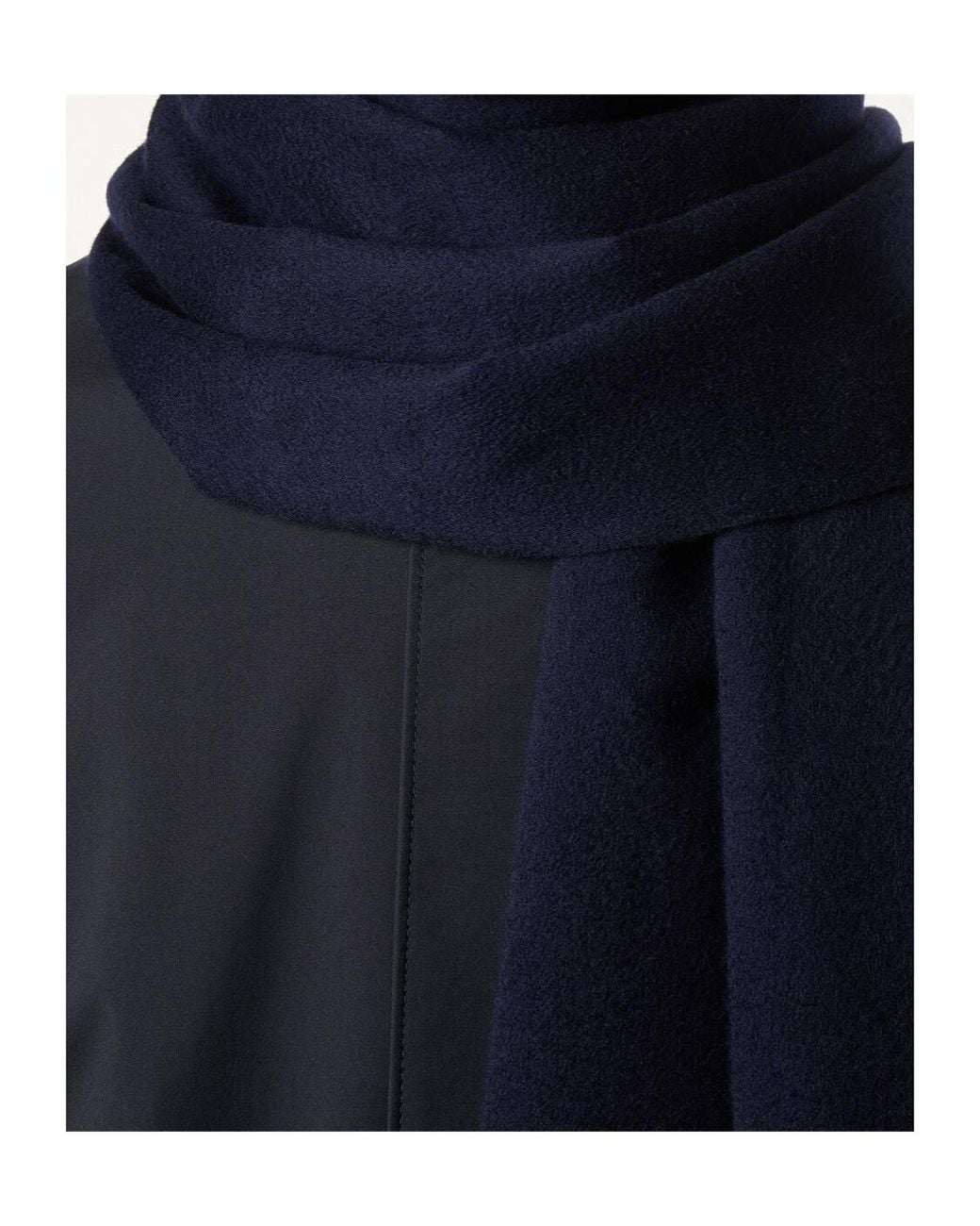 Loro Piana Blue Two Tone Scarf for men