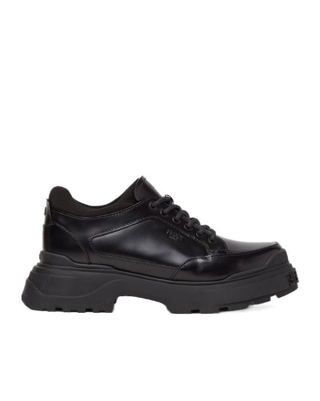 Fendi Black Force Light Lace-Up Shoes for men