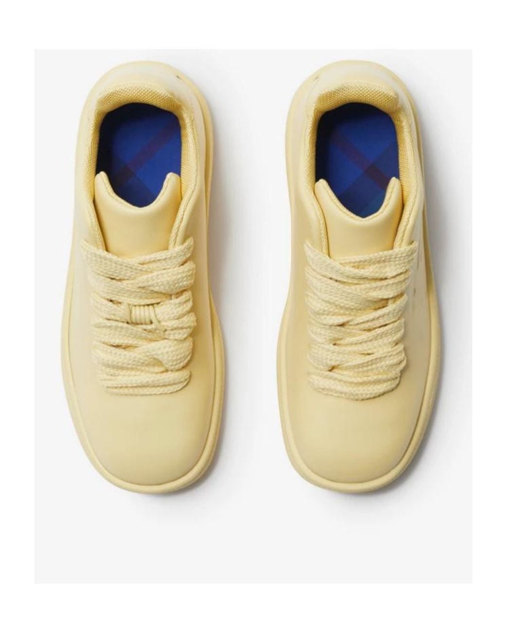 Burberry Yellow Bubble Lace-Up Sneakers