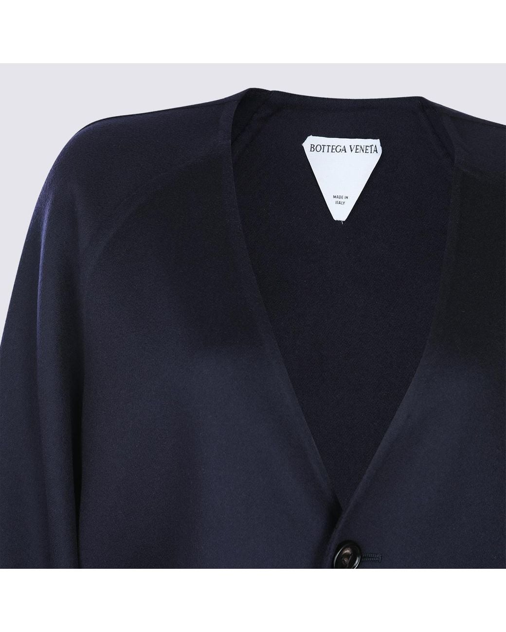 Bottega Veneta Blue V-Neck Buttoned Cardigan