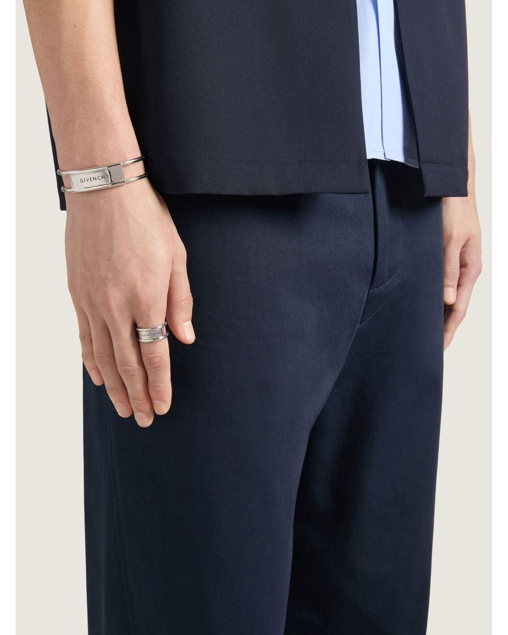 Givenchy White Pin Ring for men