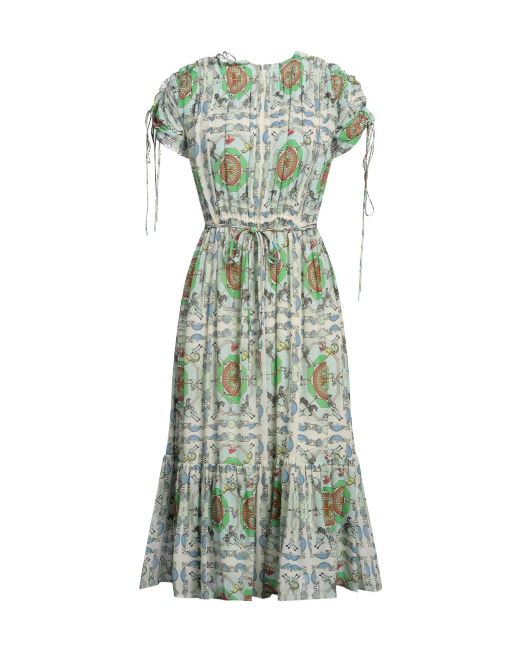 Tory Burch Green Short-Sleeve Dress
