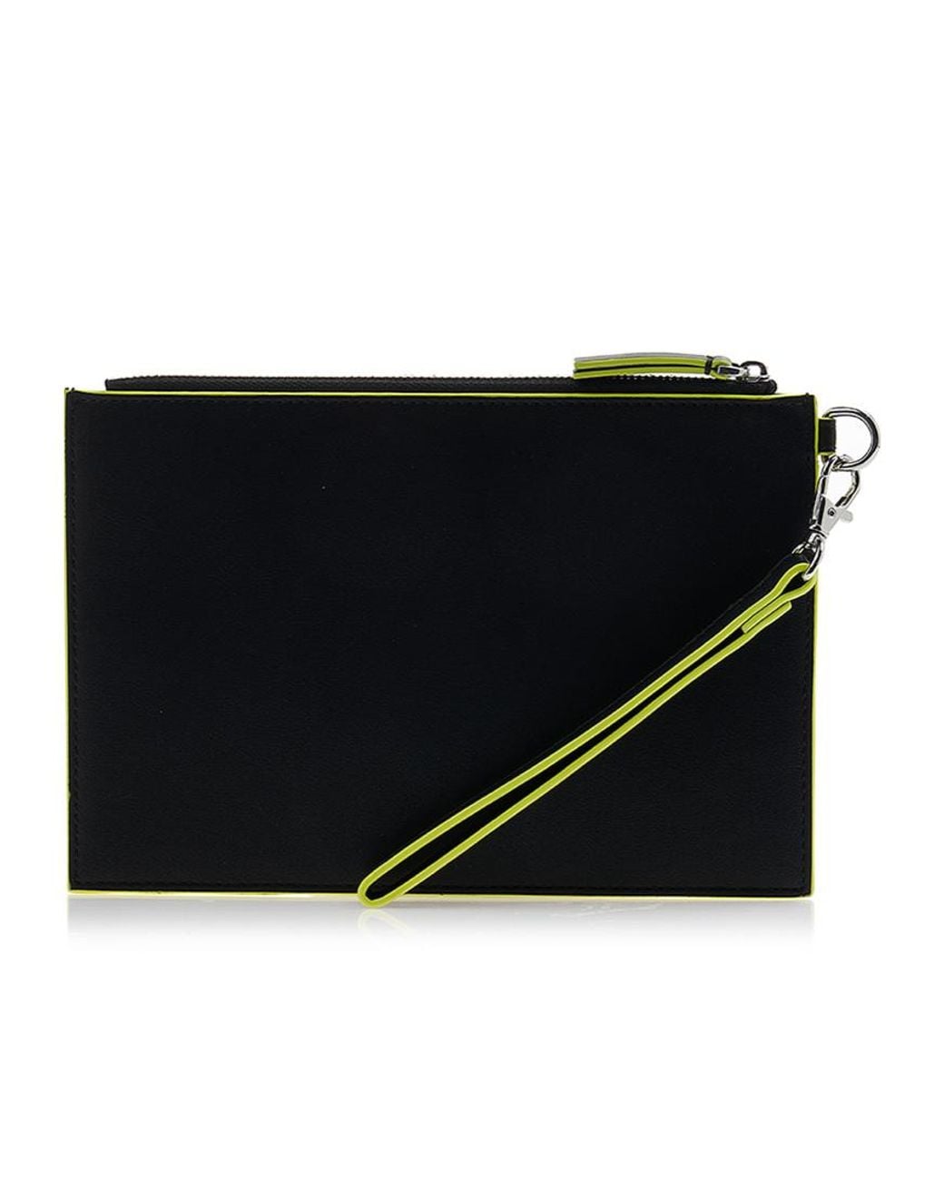 MSGM Black Zippered Clutch