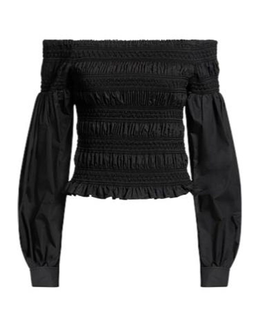 Max Mara Black Off-The-Shoulder Tops