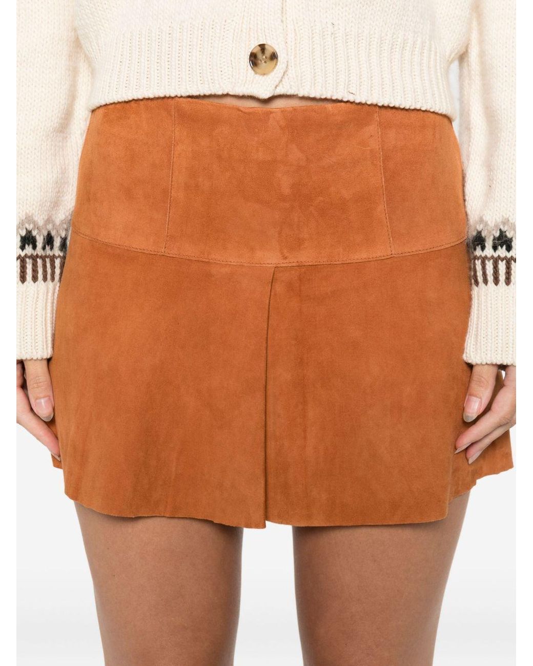 Isabel Marant Brown Suede Skirt