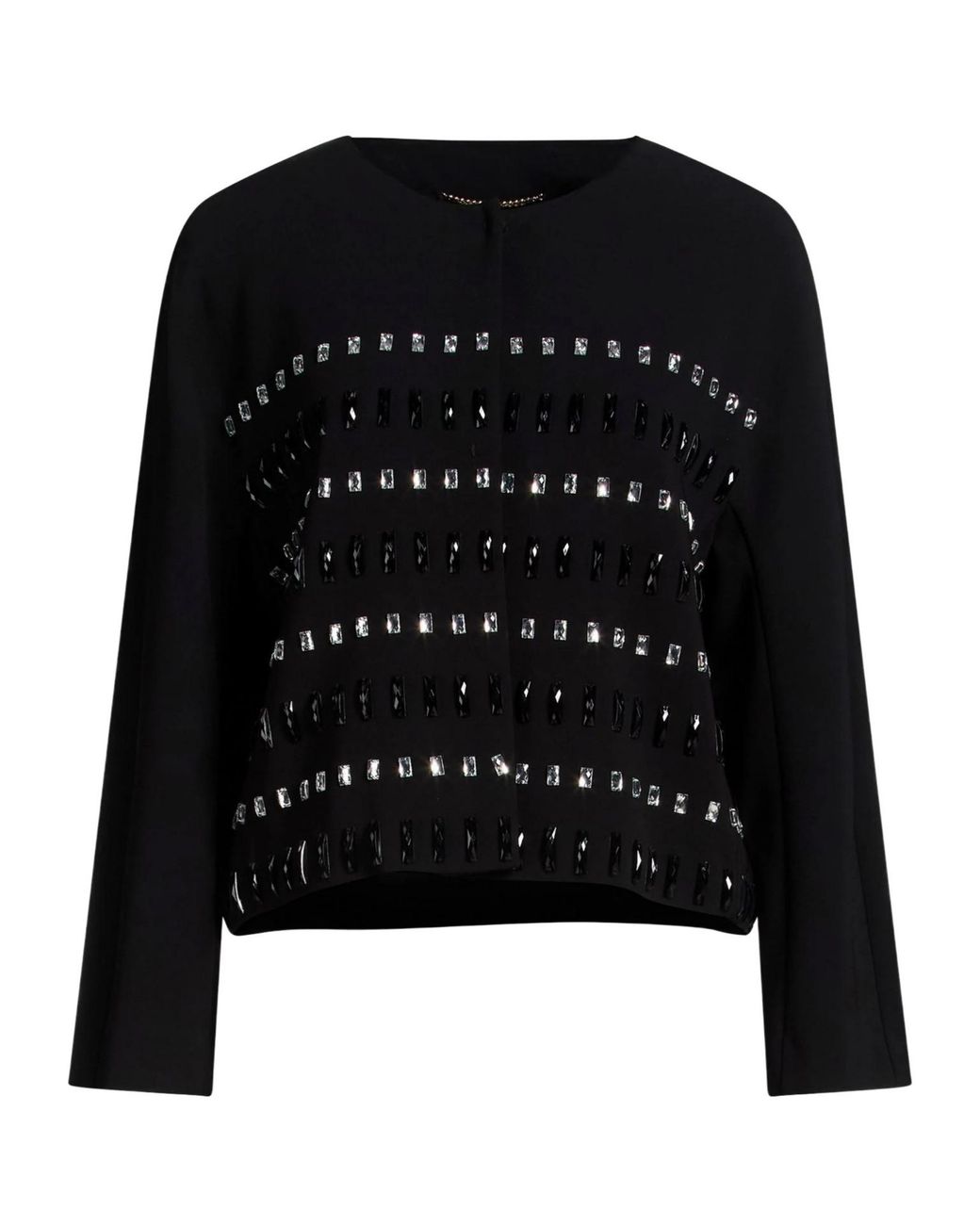 Max Mara Black Elegant Long-Sleeved Jacket
