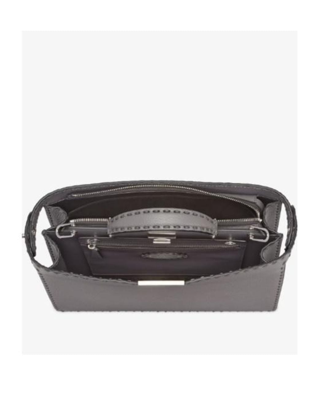Fendi Black Peekaboo Iseeu Medium Selleria Tote Bag for men