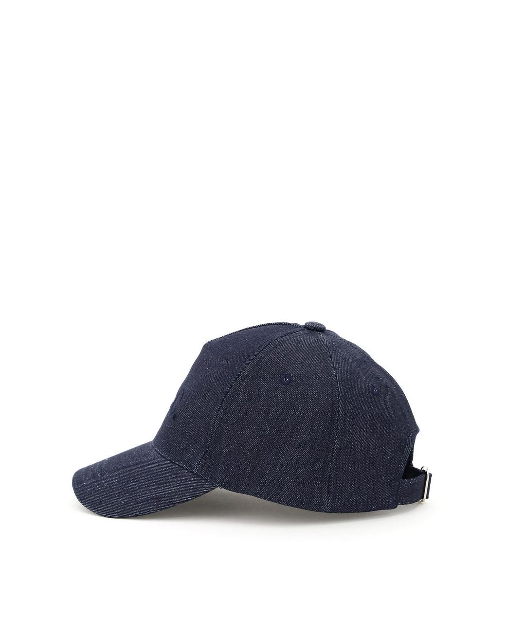 A.P.C. Blue Logo Printed Baseball Cap for men