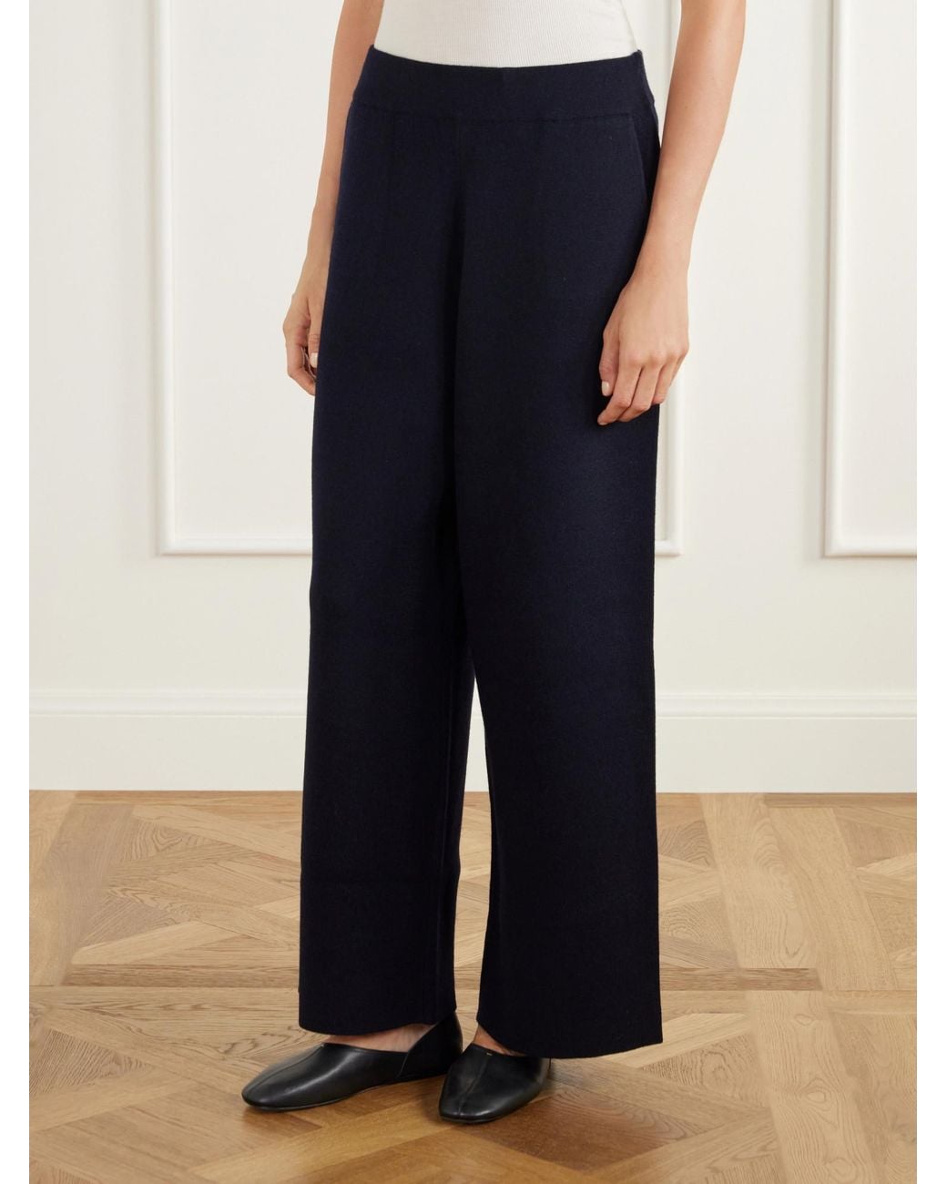 Allude Blue Casual Long Pants