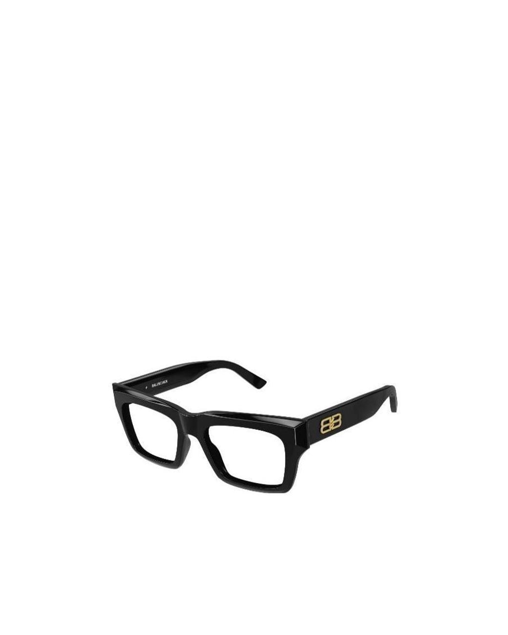 Balenciaga White Eyewear Rectangular Frame Glasses for men