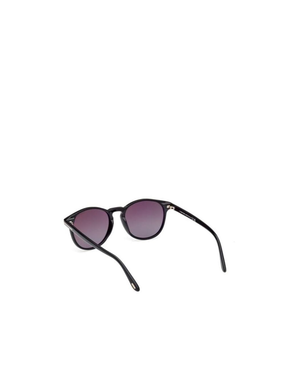 Tom Ford White Eyewear Lewis Round Frame Sunglasses for men