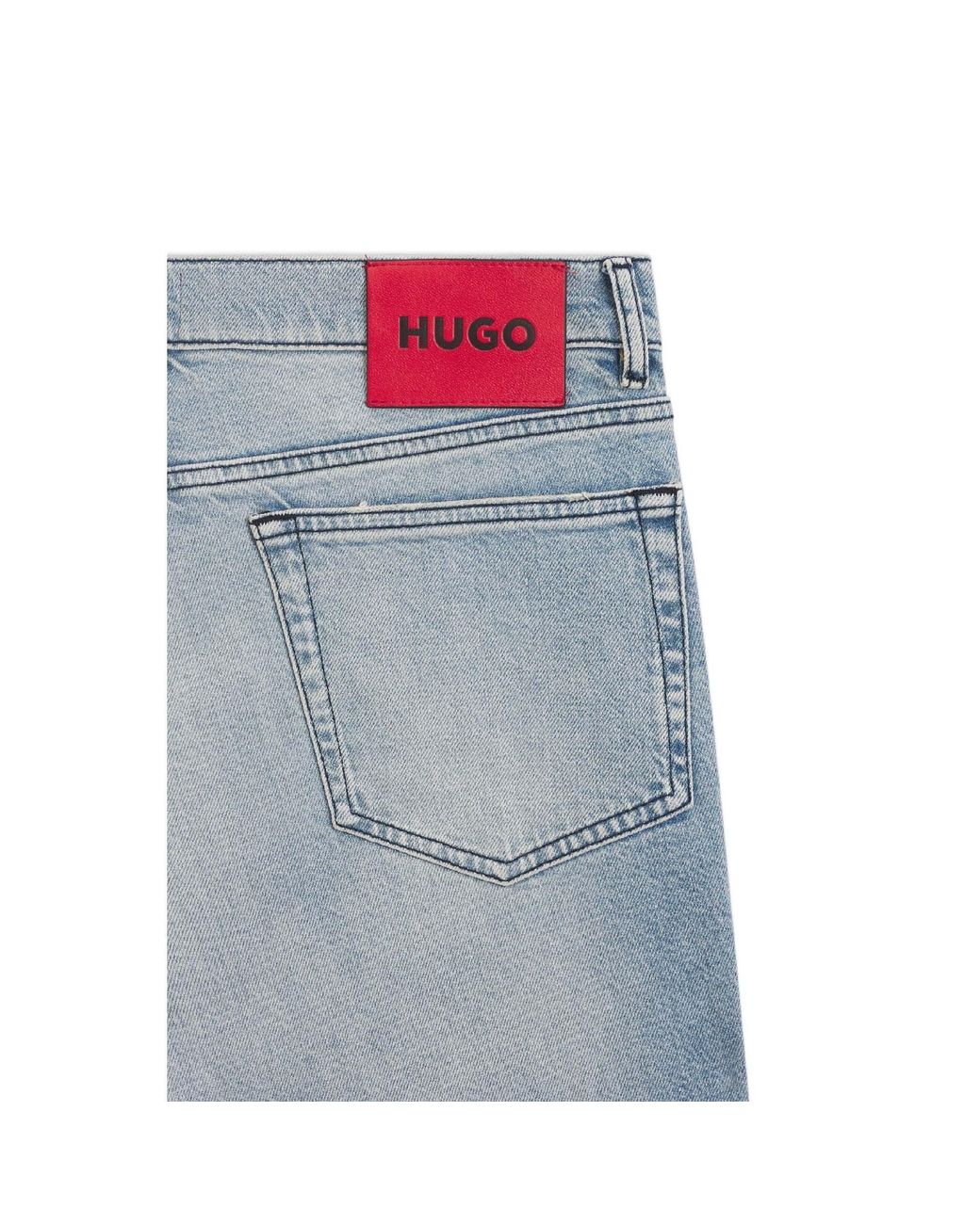 Boss Blue Solidcolor Jeans for men