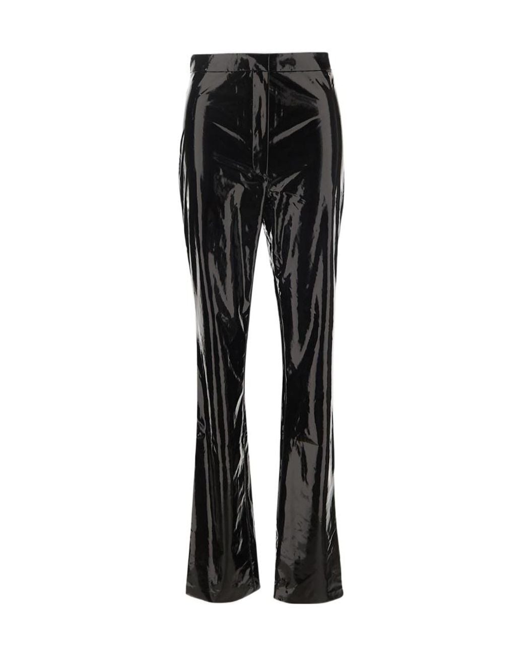 ROTATE BIRGER CHRISTENSEN Black Logo Casual Pants