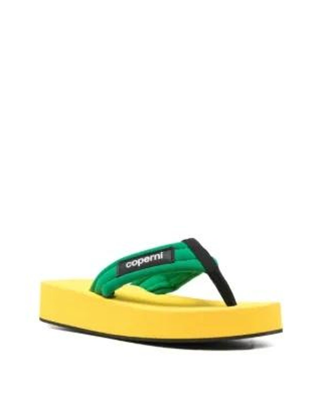 Coperni Yellow Foam Flip Flops