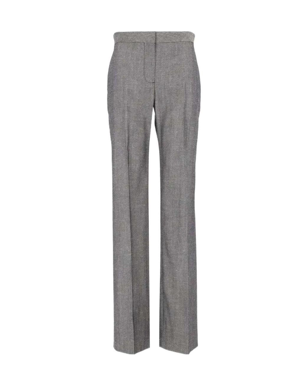 Stella McCartney Gray Straight-Leg Casual Trousers