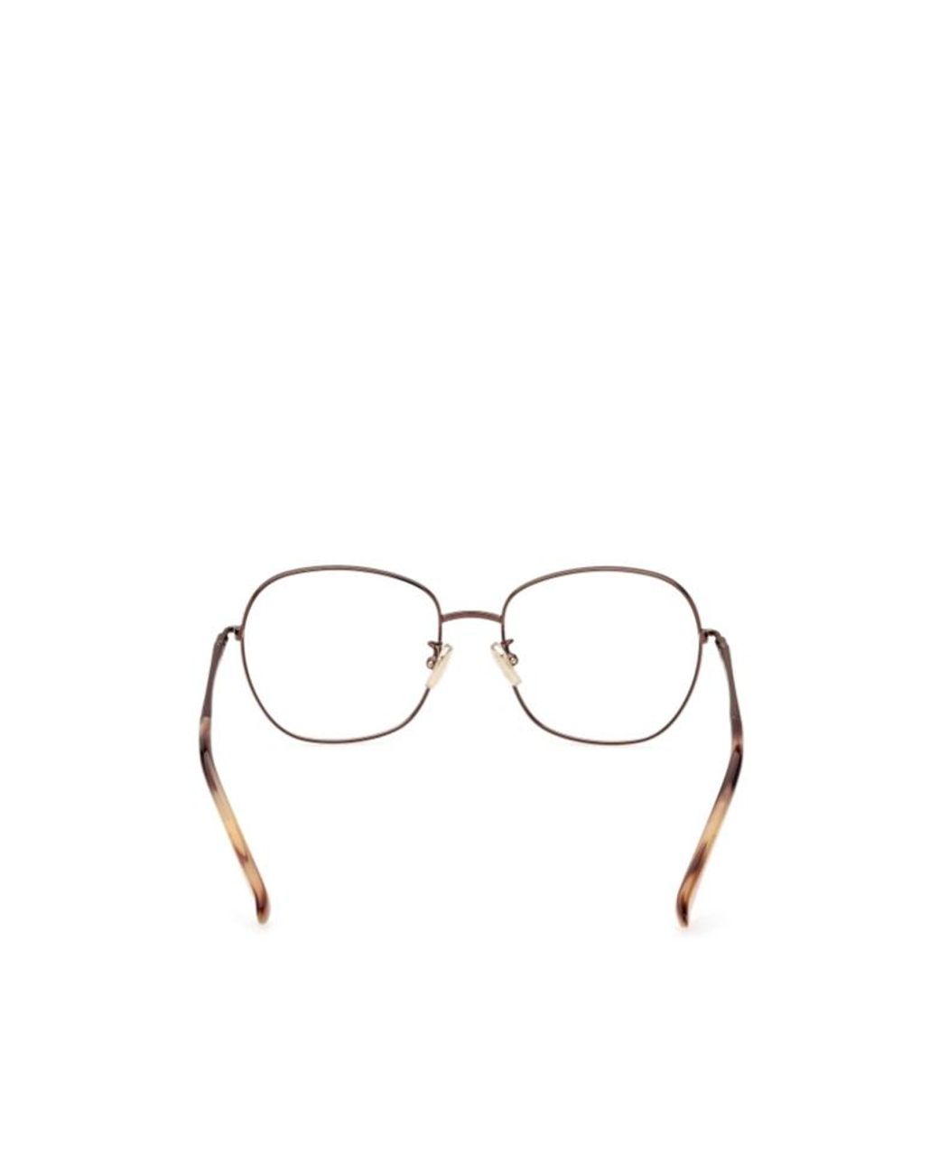 Max Mara White Irregular Frame Glasses