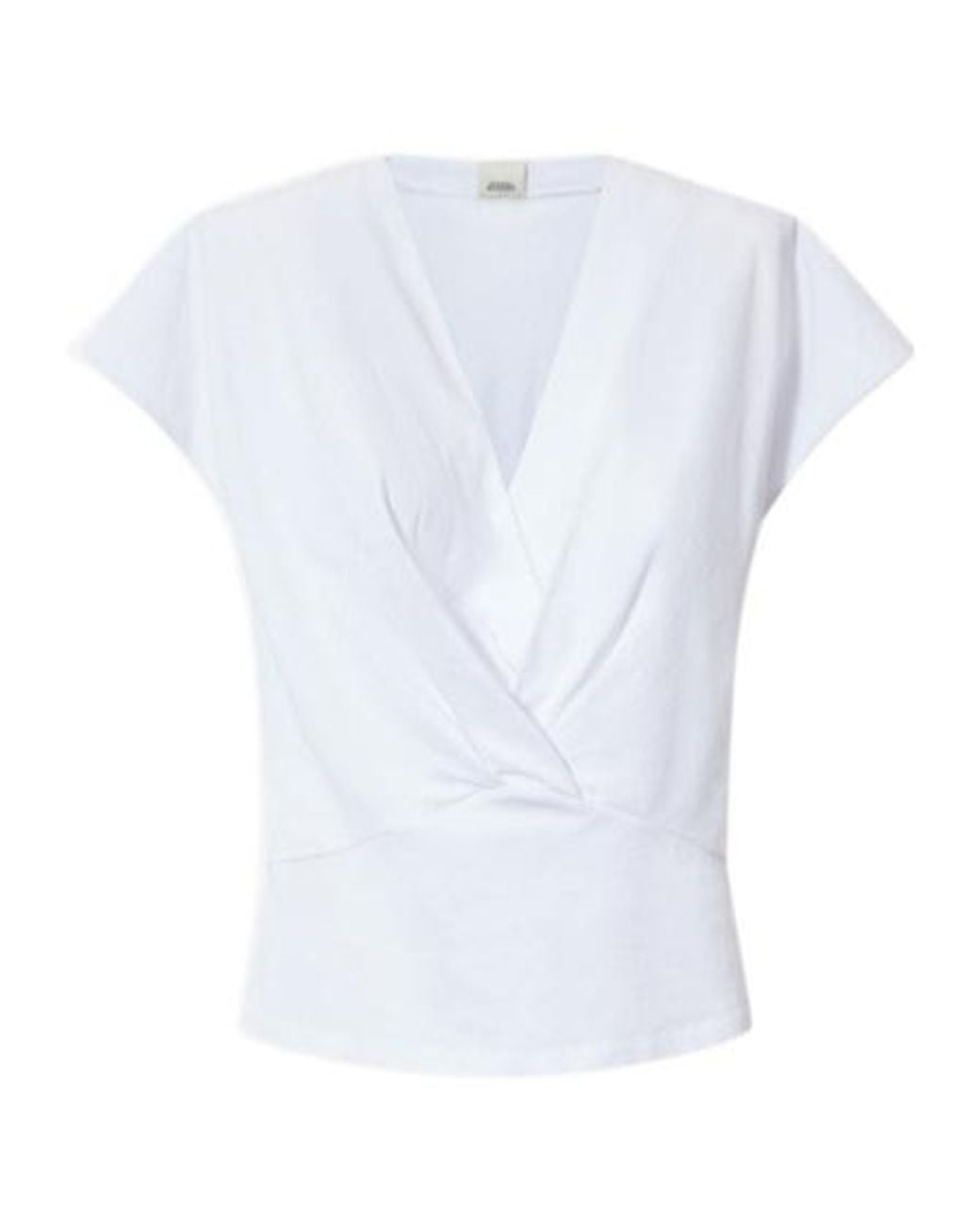 Isabel Marant White Étoile Nadrine Draped T-Shirt
