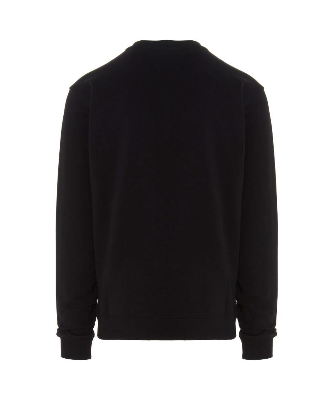 Moschino Black Embroidered Logo Sweatshirt for men