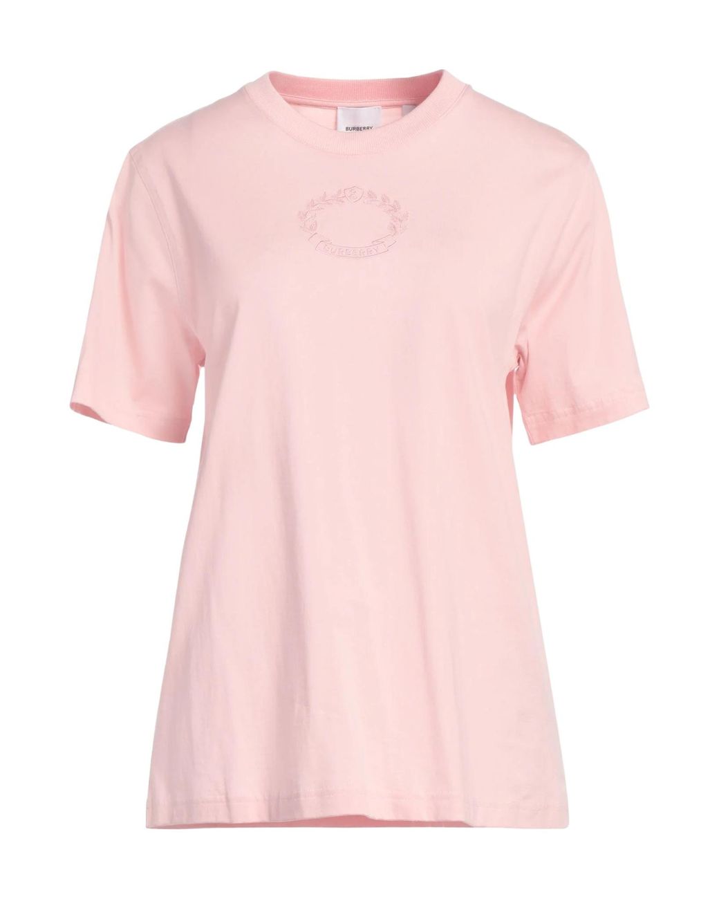 Burberry Pink Solid Colour T-Shirts