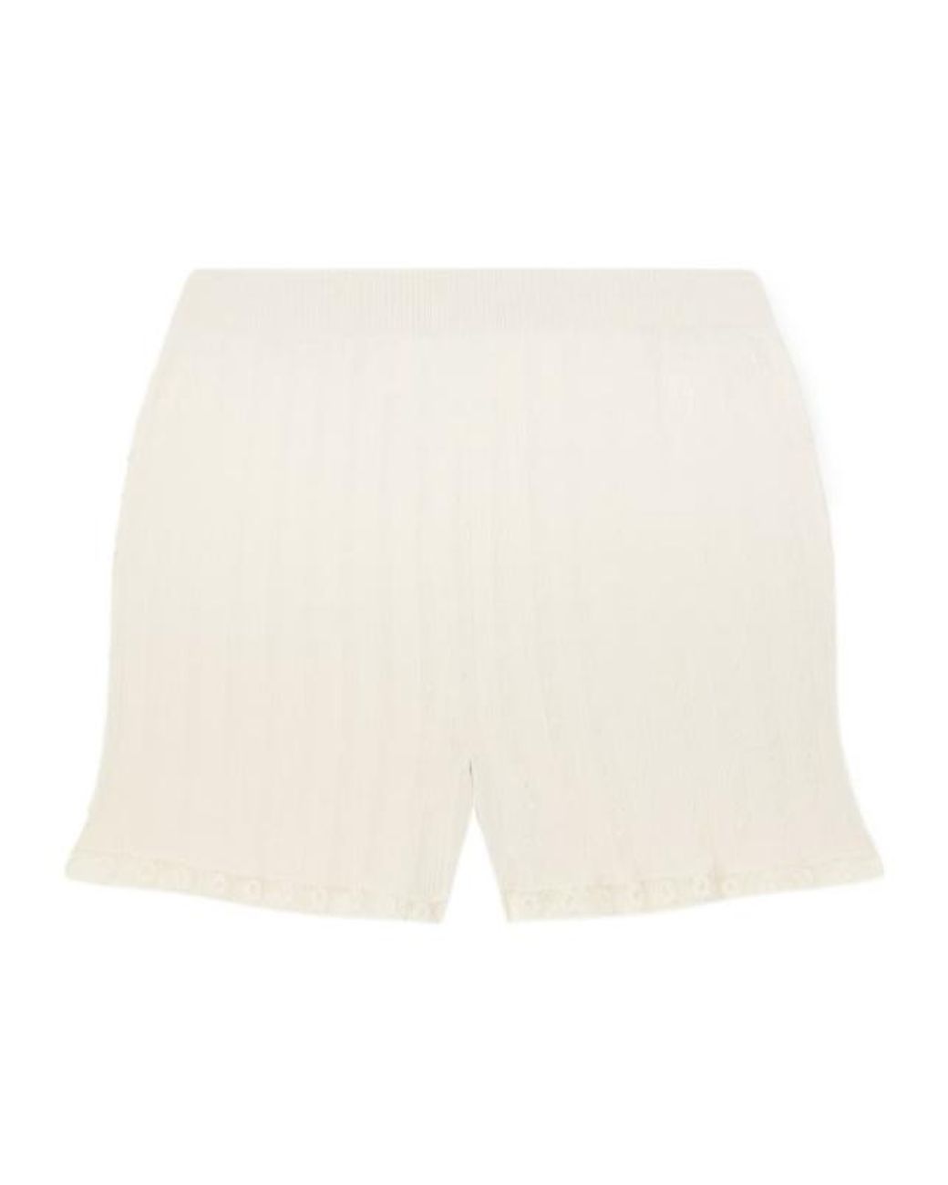Gucci White Elastic Waist Shorts