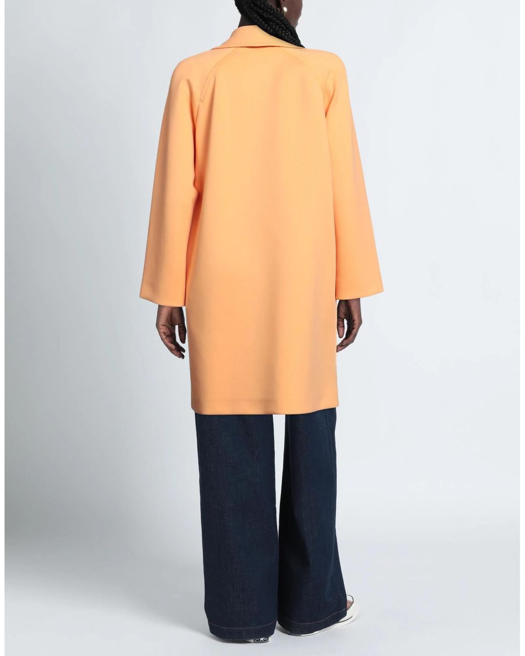Weekend by Maxmara Orange Solid-Colored Stretch Blazer