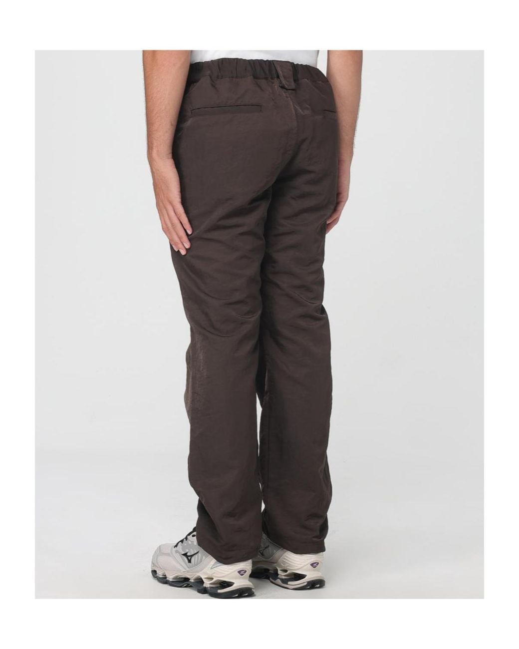 RANRA Gray Casual Pants With Belt Loops for men