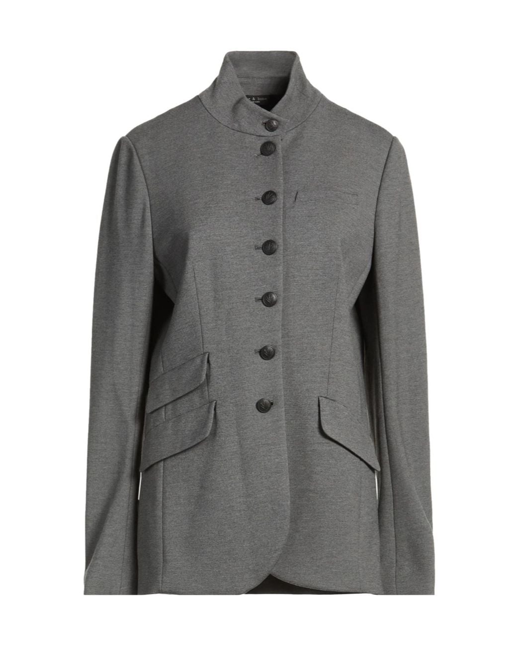 Rag & Bone Gray Minimalist Single-Breasted Blazer