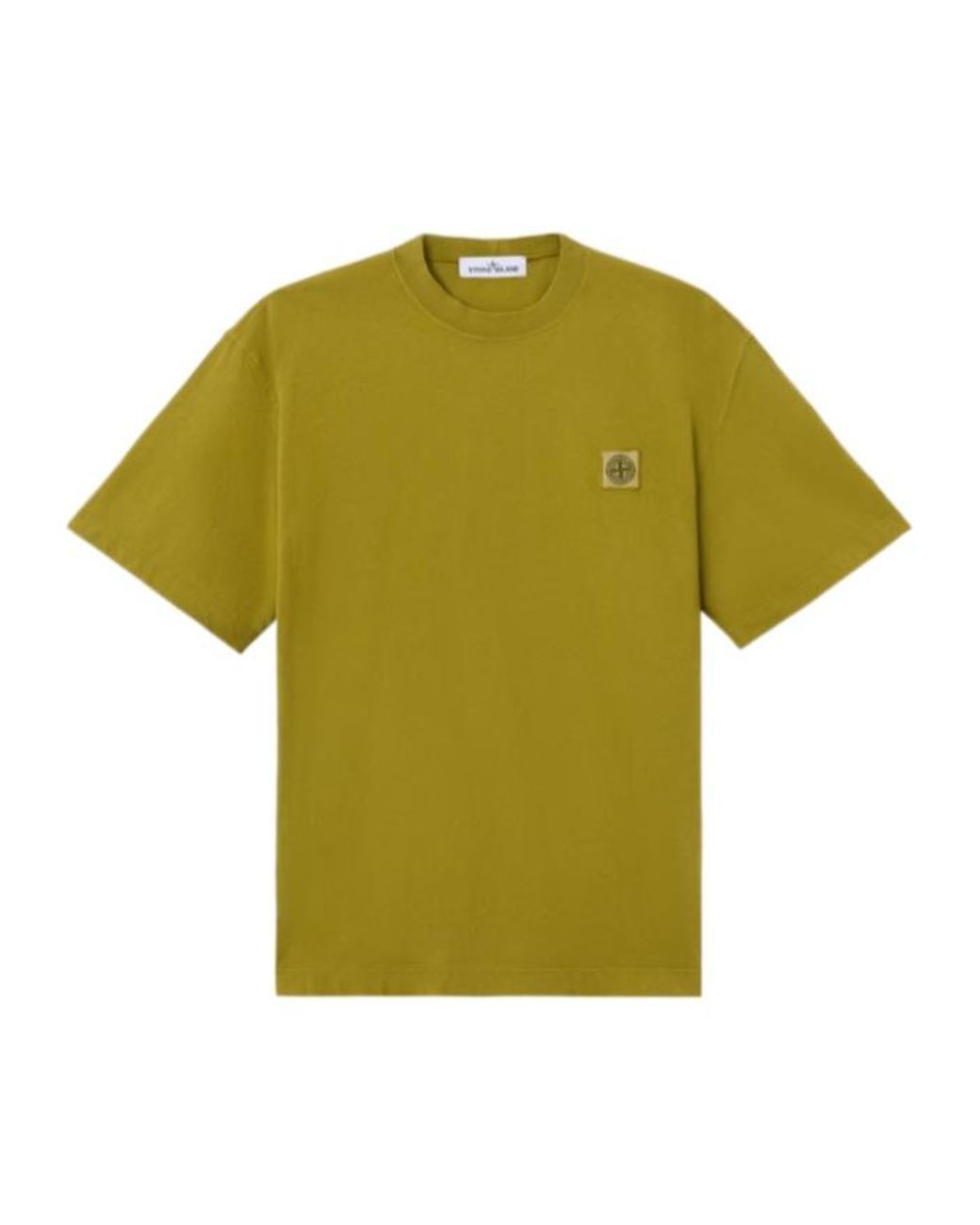 Stone Island Green Logo Patch T-Shirt for men