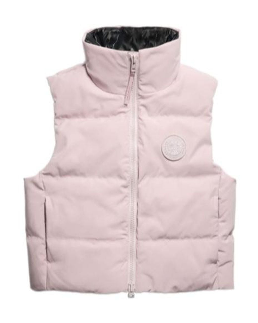 Canada Goose Pink Grandview Tone-Toned Circular Short Down Vest