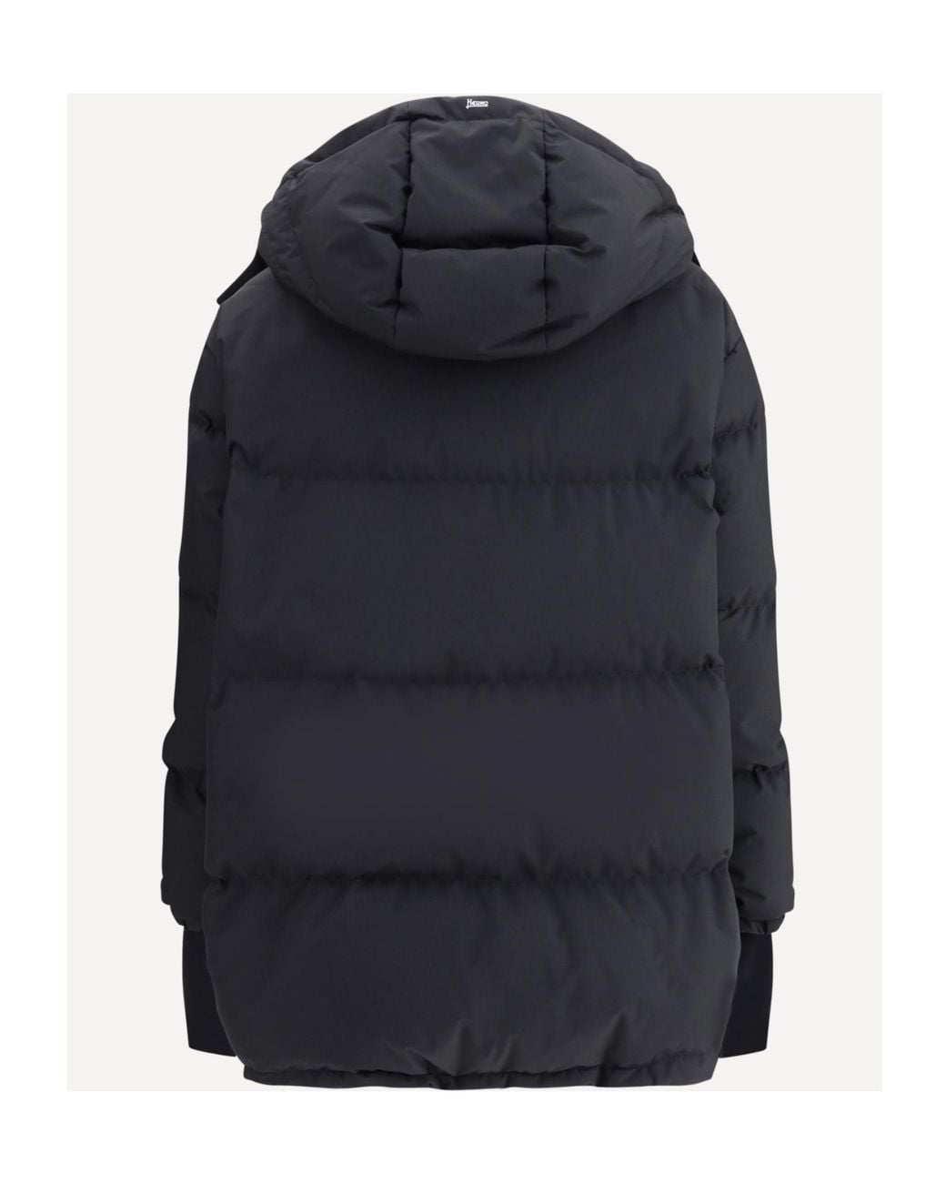 Herno Black Hooded Down Jacket