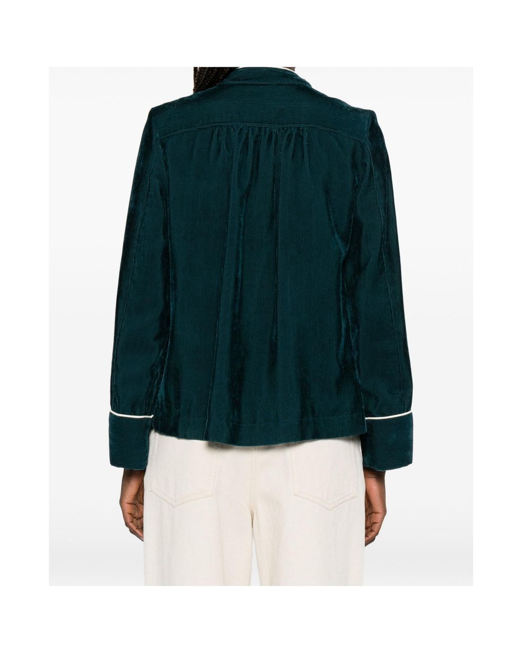 Forte_forte Green Long-Sleeve Casual Jacket