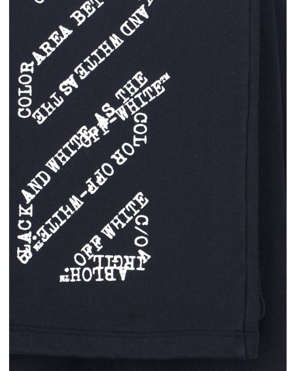 Off-White c/o Virgil Abloh Blue Logo Print Drawstring Pants for men