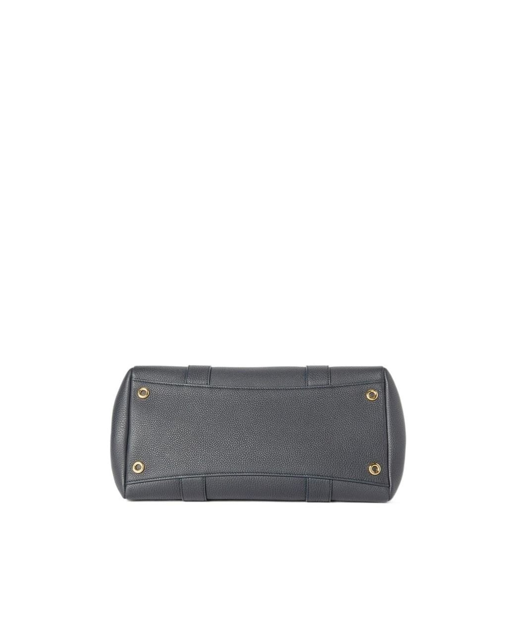 Loro Piana Blue Carry A Handbag With Both Hands
