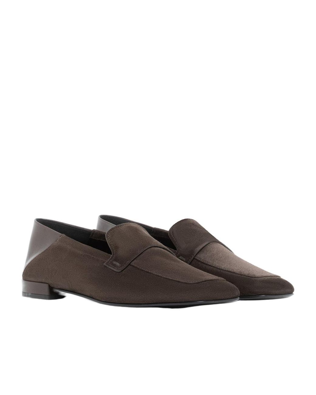 Giorgio Armani Brown Penny Flat Shoes