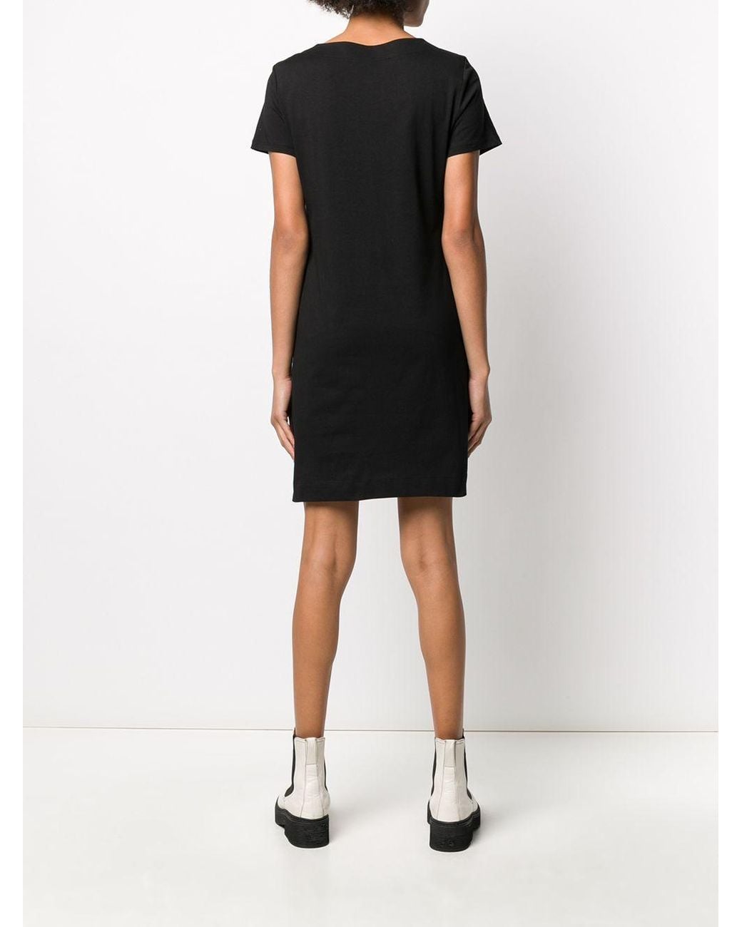 Moschino Black Lollipop Printed T-Shirt Dress