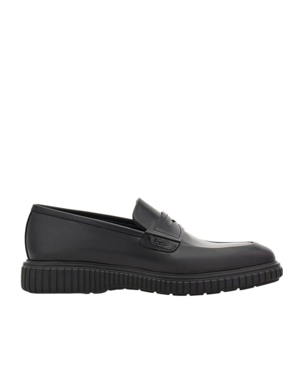 Ferragamo Black Casual Loafer for men