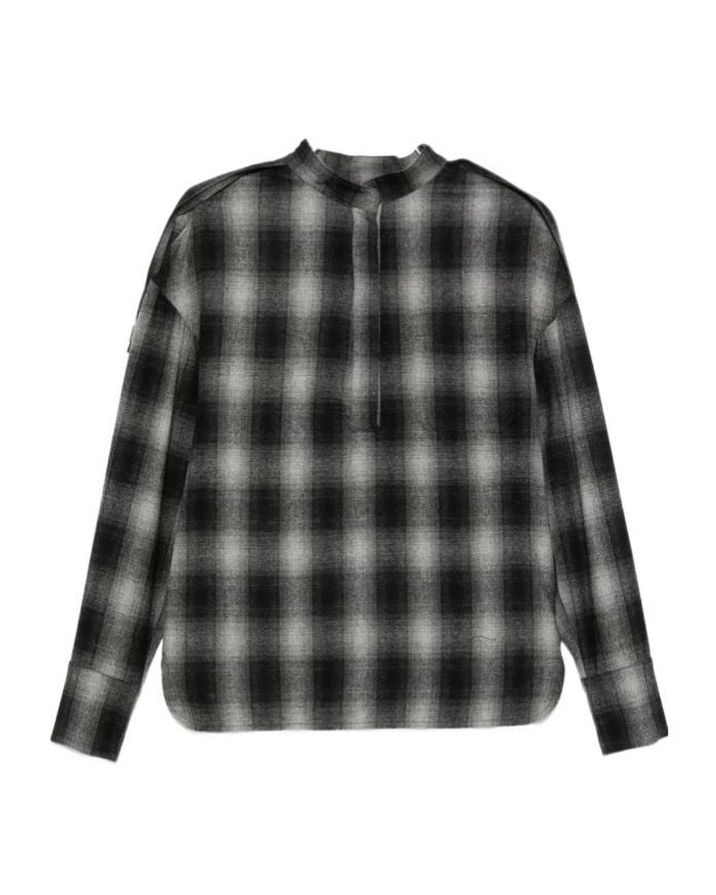 IRO Black Plaid Shirt