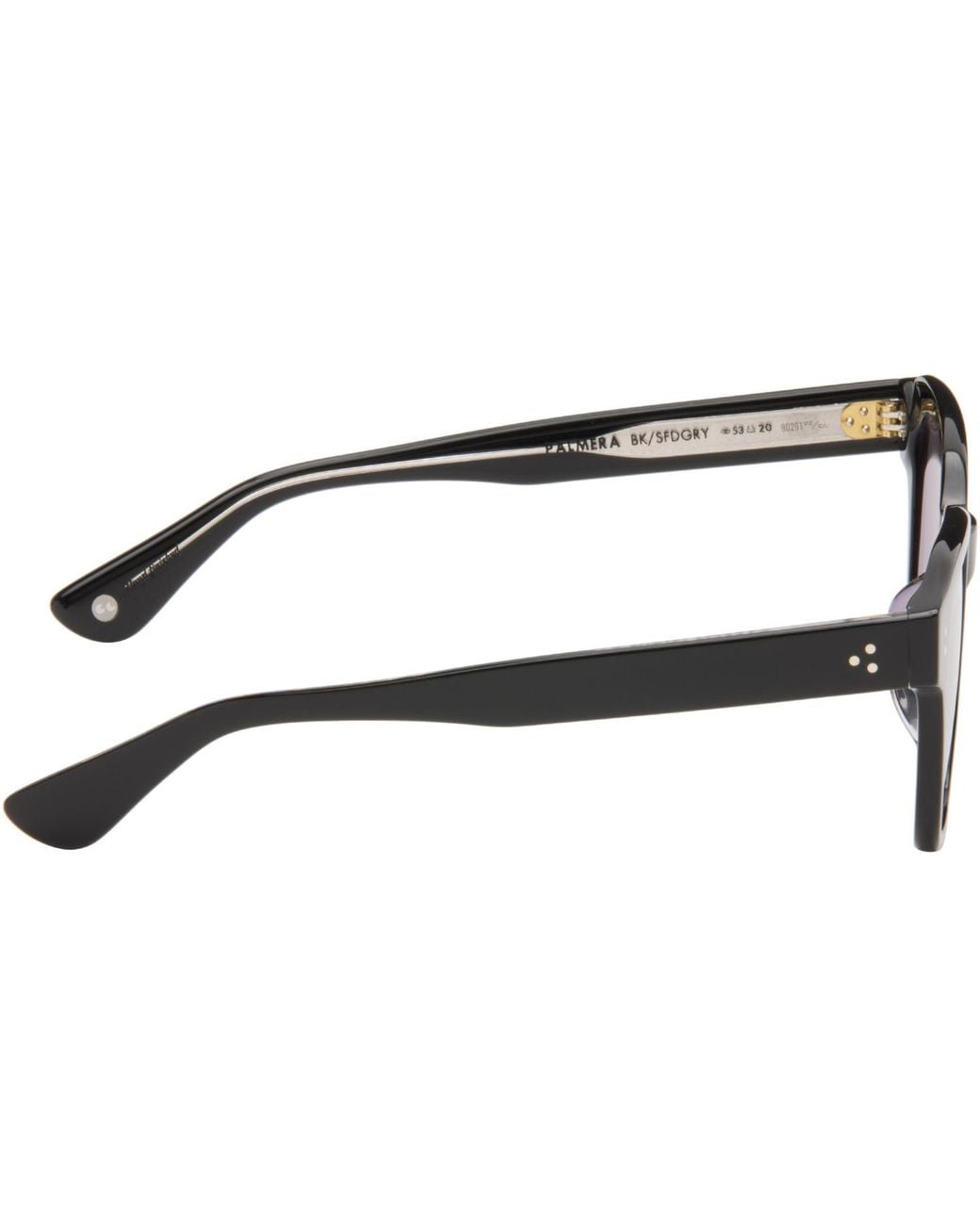 Garrett Leight Metallic Palmera Sunglasses for men