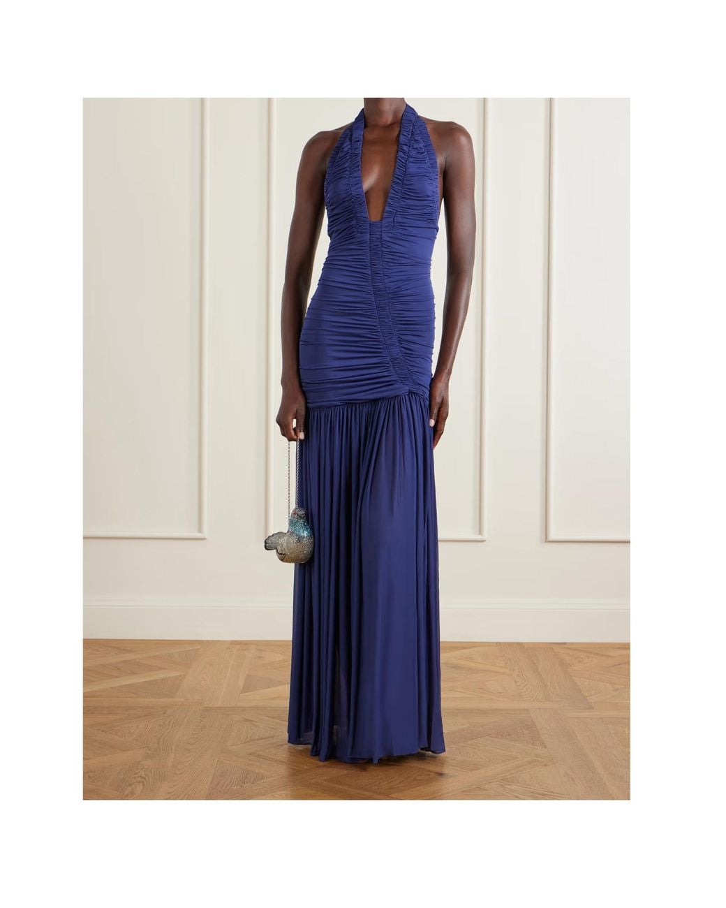 Christopher Esber Blue Orion Flared Maxi Dress