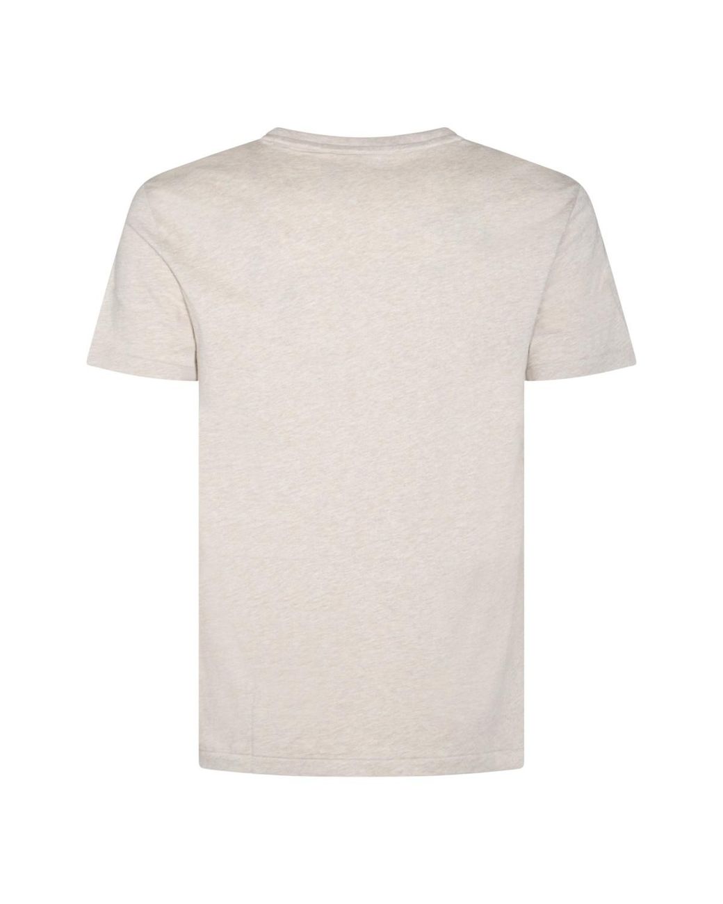 Polo Ralph Lauren White Logo Embroidered Crewneck T-Shirt for men